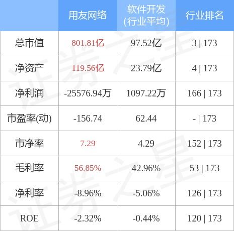 用友網(wǎng)絡(luò)10月26日主力資金凈買入3.24億元，彰顯市場對計(jì)算機(jī)軟硬件開發(fā)銷售的信心
